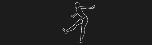 Graceful Balance Right Clean brush stroke preview from Women Poses for Procreate