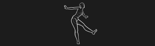 Graceful Balance Left brush stroke preview from Women Poses for Procreate