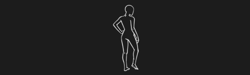 Casual Stand Left Clean brush stroke preview from Women Poses for Procreate
