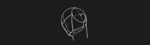 Tilted Left brush stroke preview from Head Shapes for Procreate