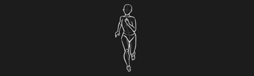 Run Forward Left brush stroke preview from Women Poses for Procreate