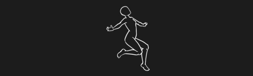 Dance Leap Left Clean brush stroke preview from Women Poses for Procreate