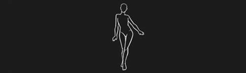 Elegant Walk Right Clean brush stroke preview from Women Poses for Procreate