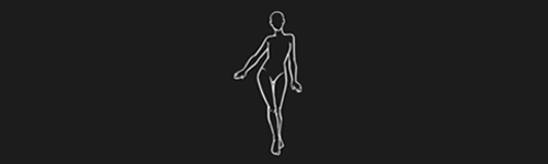 Elegant Walk Left Clean brush stroke preview from Women Poses for Procreate