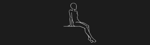 Laidback Sit Left Clean brush stroke preview from Women Poses for Procreate