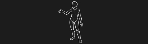 Speaking Pose Right brush stroke preview from Women Poses for Procreate