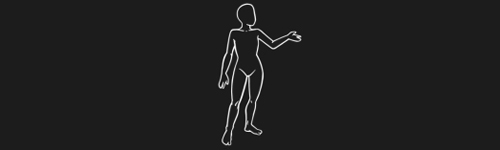 Speaking Pose Left Clean brush stroke preview from Women Poses for Procreate