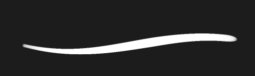 Obsidian Ink brush stroke preview from Vintage Inkset for Procreate
