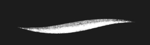 Ivory Brush brush stroke preview from Vintage Inkset for Procreate