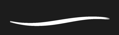 Heavy Ink brush stroke preview from Ink&Shade for Procreate