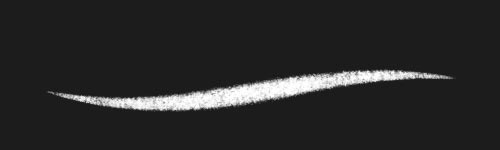 Misty Chalk brush stroke preview from Ink&Shade for Procreate