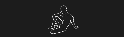 Relaxed Sit Right Clean brush stroke preview from Men Poses for Procreate