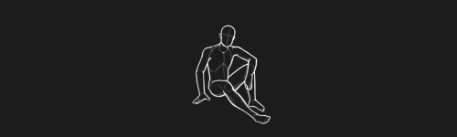 Casual Rest Left brush stroke preview from Men Poses for Procreate