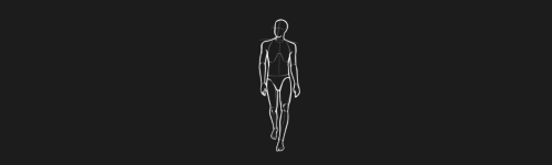 Calm Walk Right brush stroke preview from Men Poses for Procreate