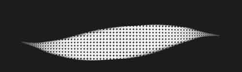 Dot Dance brush stroke preview from Pop Halftones for Procreate