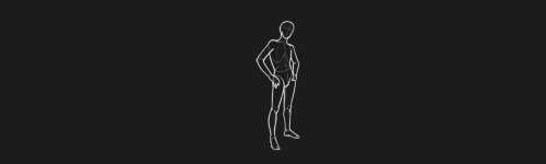 Calm Stand Left brush stroke preview from Men Poses for Procreate