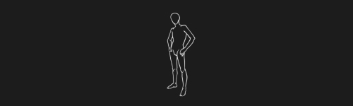 Calm Stand Right Clean brush stroke preview from Men Poses for Procreate