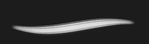 Soft Strands brush stroke preview from Heartside Brushes for Procreate
