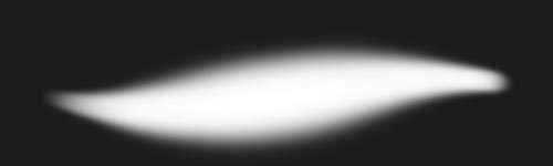 Mellow Sweep brush stroke preview from Heartside Brushes for Procreate