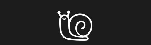 Tiny Snail brush stroke preview from Animals Stamps for Procreate
