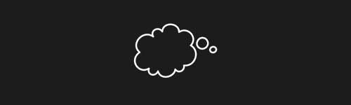 Thought 1 brush stroke preview from Comic Bubbles for Procreate