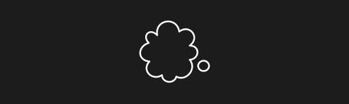 Thought 5 brush stroke preview from Comic Bubbles for Procreate