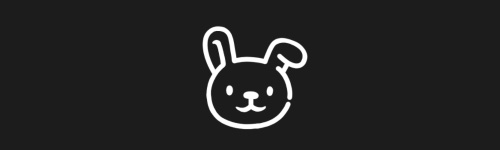 Happy Rabbit brush stroke preview from Animals Stamps for Procreate