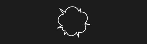 Burst 3 brush stroke preview from Comic Bubbles for Procreate