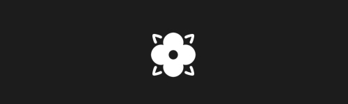 Glyph Flower brush stroke preview from Decorative Stamps for Procreate