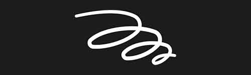 Swirl 1 brush stroke preview from Lettering Ornaments for Procreate