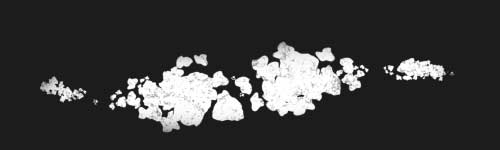 Fragmented Crunch brush stroke preview from Ethereal Scribbles for Procreate