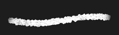 Sculpted Crunch brush stroke preview from Ethereal Scribbles for Procreate