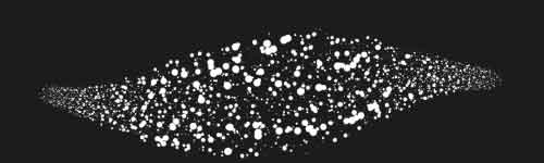 Stipple Serenity brush stroke preview from Stipple Magic for Procreate