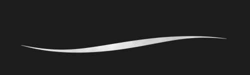 Delicate Script brush stroke preview from Gossamer Touch for Procreate