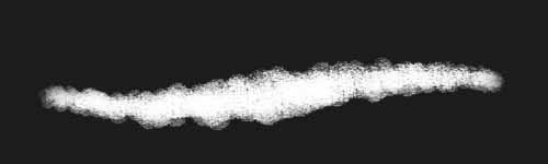 Cursed Grains brush stroke preview from Mystic Reverie for Procreate