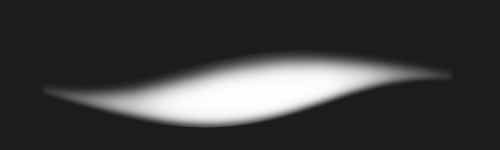 Luminous Arc brush stroke preview from Nebulous Aurora for Procreate