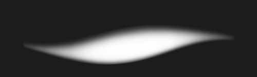 Shifting Arc brush stroke preview from Nebulous Aurora for Procreate