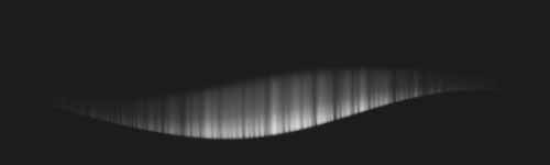 Shifting Horizon brush stroke preview from Nebulous Aurora for Procreate