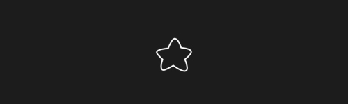 Hollow Star brush stroke preview from Star Stamps for Procreate