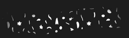 Cryptic Confetti brush stroke preview from Halloween Elements for Procreate