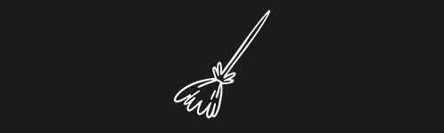 Broomstick 1 brush stroke preview from Halloween Elements for Procreate