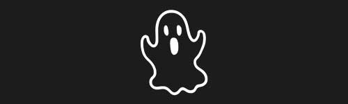 Ghost 1 brush stroke preview from Halloween Elements for Procreate