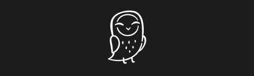Hooty Gaze brush stroke preview from Toony Animals for Procreate