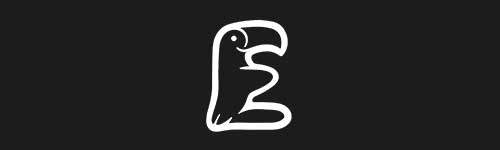 E brush stroke preview from Animals Font for Procreate