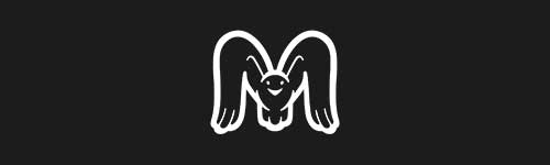 M brush stroke preview from Animals Font for Procreate