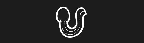 U brush stroke preview from Animals Font for Procreate