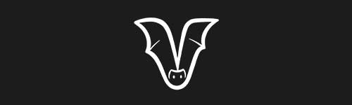 V brush stroke preview from Animals Font for Procreate