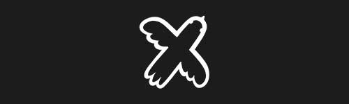 X brush stroke preview from Animals Font for Procreate