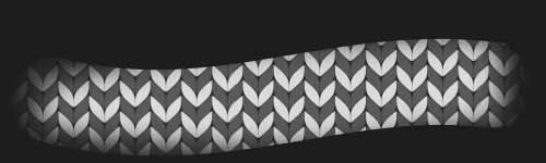 Woven Hearts brush stroke preview from Knitting Textures for Procreate