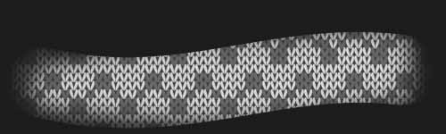 Arched Stitch brush stroke preview from Knitting Textures for Procreate